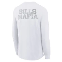 Youth Nike White Buffalo Bills 2025 Rivalries Collection Long Sleeve T-Shirt