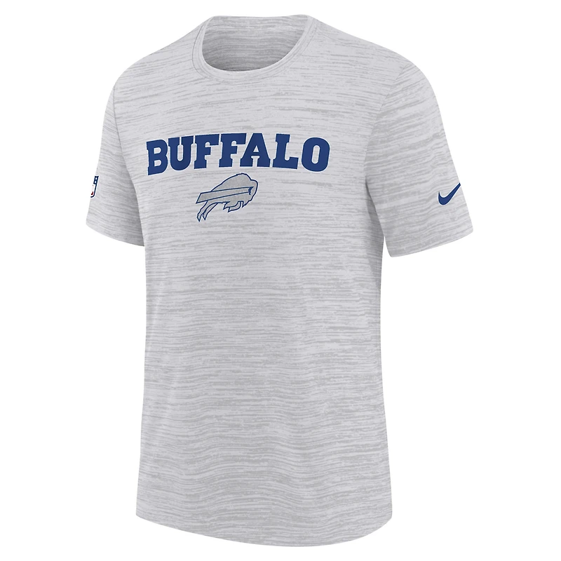 Youth Nike White Buffalo Bills 2025 Rivalries Collection Sideline Velocity Dri-FIT T-Shirt