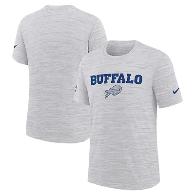 Youth Nike White Buffalo Bills 2025 Rivalries Collection Sideline Velocity Dri-FIT T-Shirt