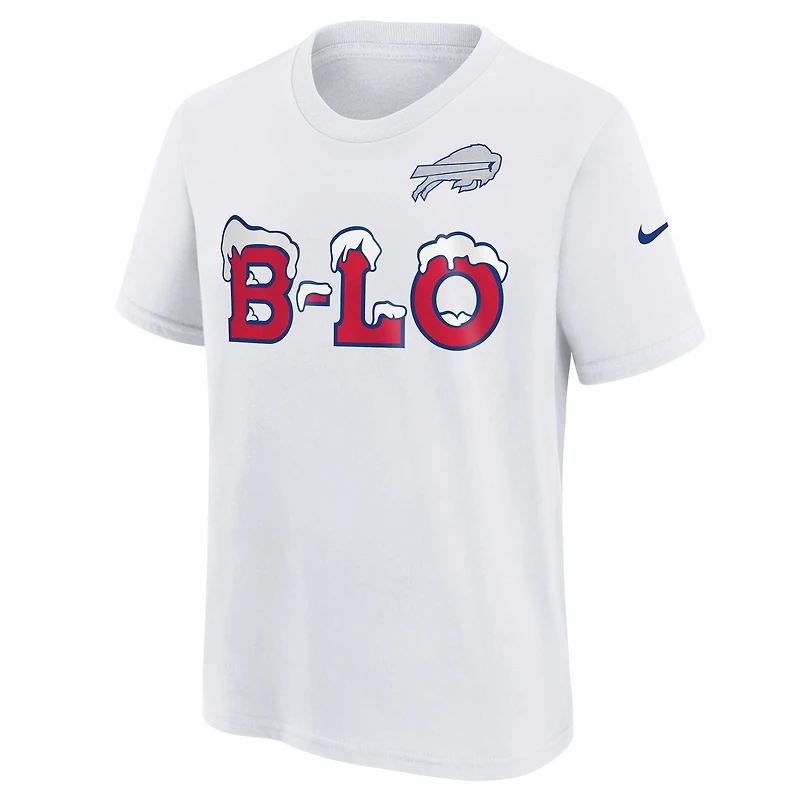 T-shirt Nike blanc pour jeunes Buffalo Bills 2025 Rivalries Collection