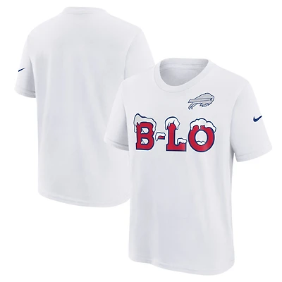 T-shirt Nike blanc pour jeunes Buffalo Bills 2025 Rivalries Collection