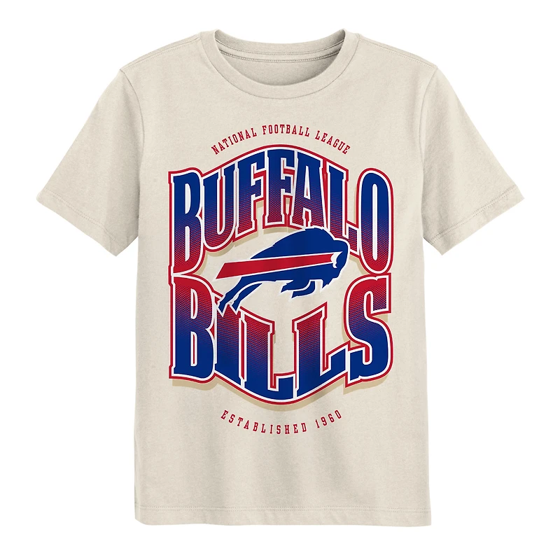 Youth Outerstuff Cream Buffalo Bills Huddle T-Shirt