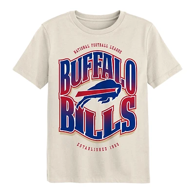 Youth Outerstuff Cream Buffalo Bills Huddle T-Shirt