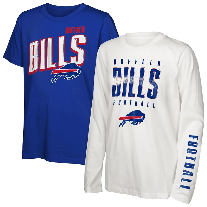Ensemble de t-shirts the Mix pour jeunes Outerstuff Royal Buffalo Bills