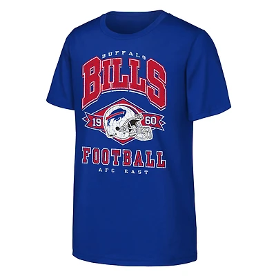 T-shirt de lancement des Royal Buffalo Bills pour jeunes Outerstuff
