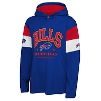 Youth Outerstuff Royal Buffalo Bills The Champs Back Long Sleeve Hoodie T-Shirt