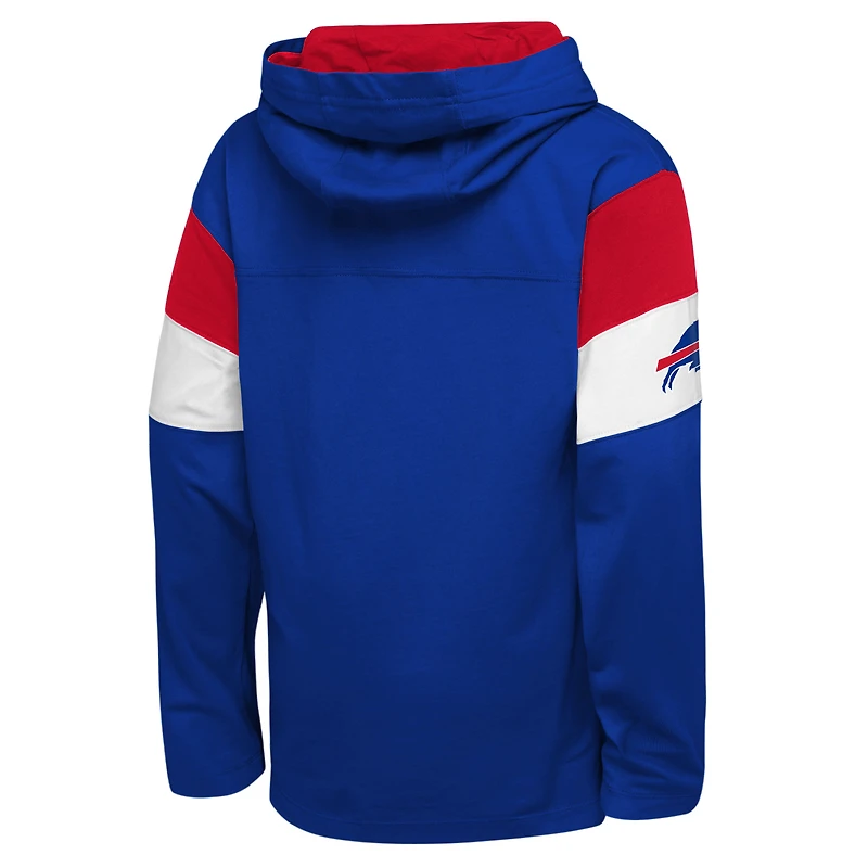 T-shirt à capuche manches longues Youth Outerstuff Royal Buffalo Bills The Champs Back