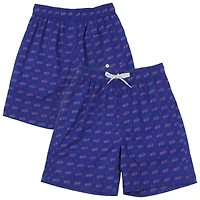 Youth Wes & Willy  Royal Buffalo Bills Fleur Swim Trunks