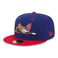 Men's New Era Dark Blue Buffalo Bisons Theme Nights 59FIFTY Fitted Hat
