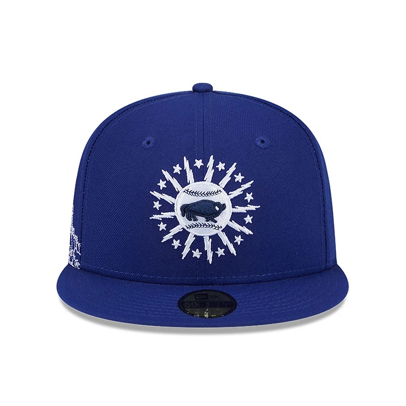 Men's New Era  Dark Blue Buffalo Bisons Theme Nights 59FIFTY Fitted Hat