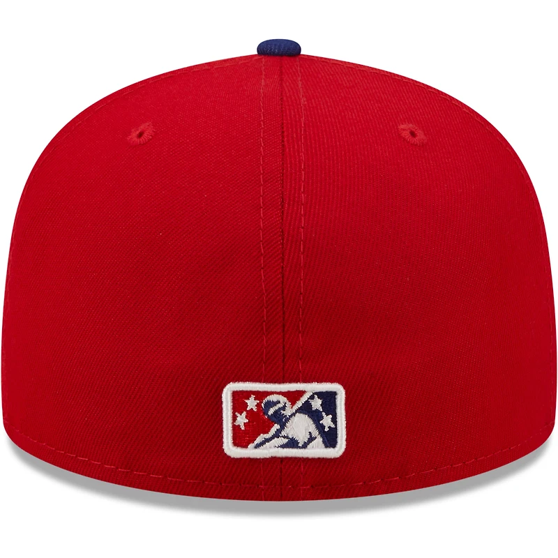 Casquette ajustée New Era rouge Buffalo Bisons Authentic Collection 59FIFTY pour homme