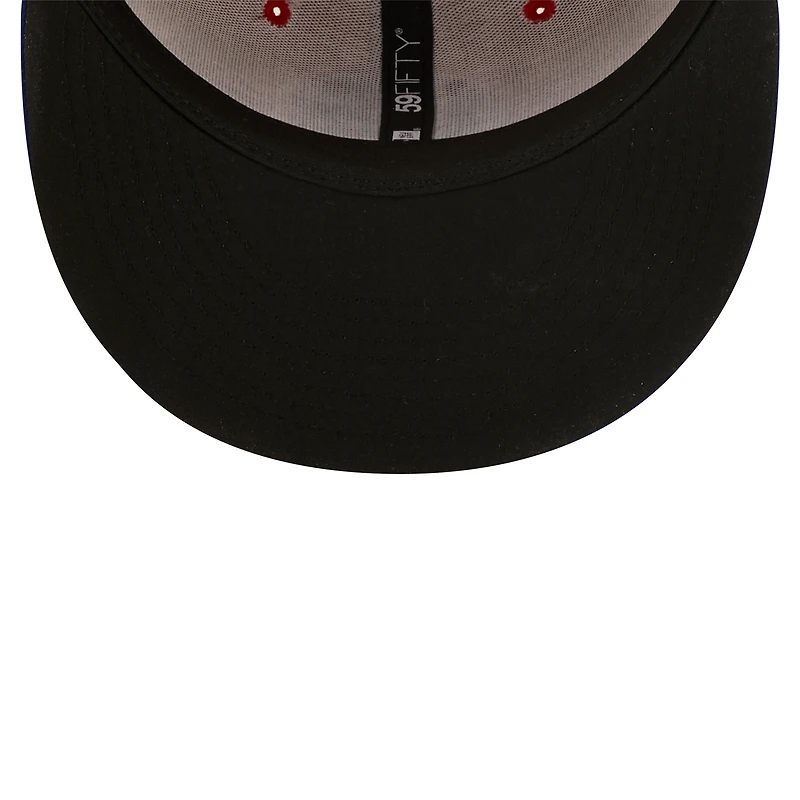 Men's New Era Red Buffalo Bisons Authentic Collection 59FIFTY Fitted Hat