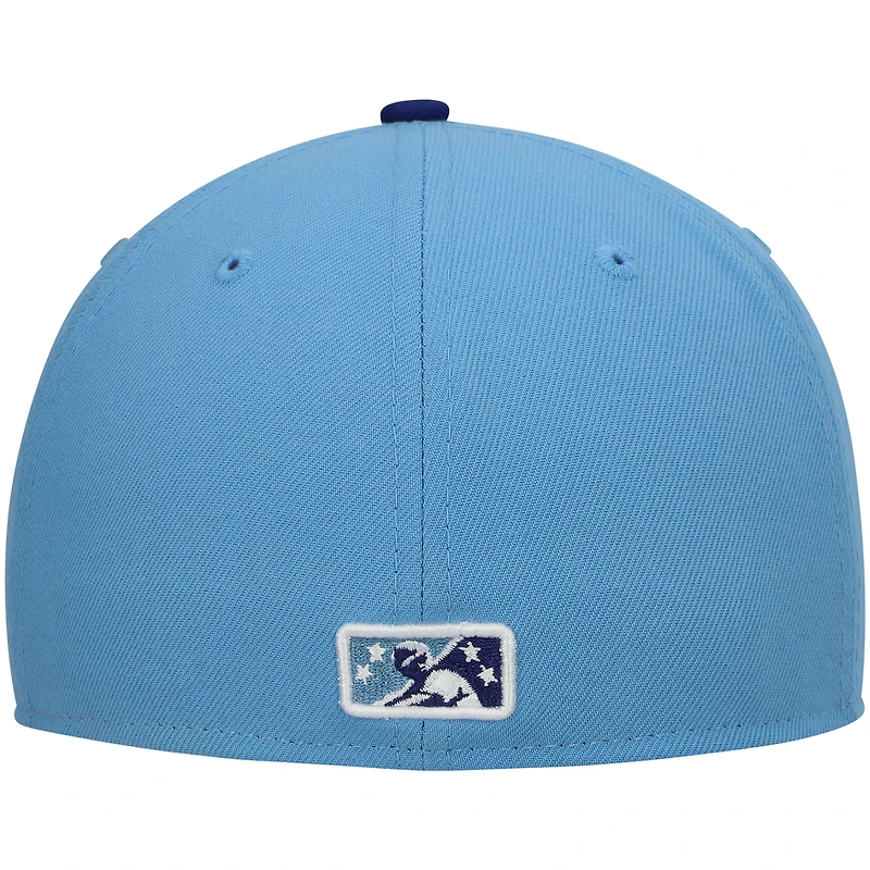 Men's New Era White Buffalo Bisons Authentic Collection Team Alternate 59FIFTY Fitted Hat