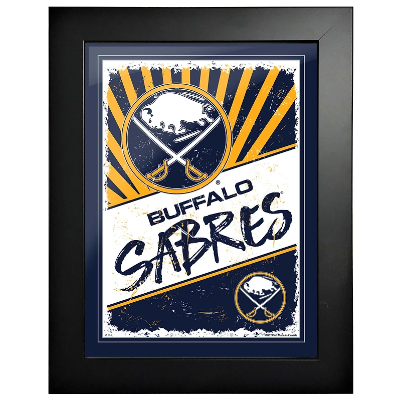 Buffalo Sabres - Art encadré classique 12'' x 16''