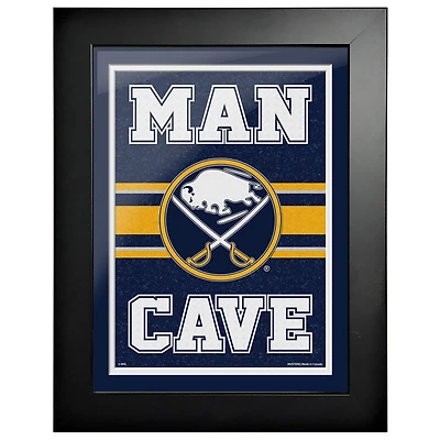 Sabres de Buffalo - Oeuvre encadrée Man Cave 12'' x 16''