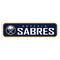 Buffalo Sabres - Décalcomanie murale longue conception repositionnable de l'équipe 90'' x 23''