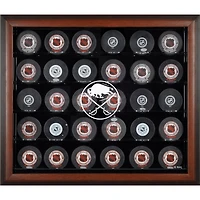 Buffalo Sabres Brown Framed (2020-Present) 30-Puck Display Case