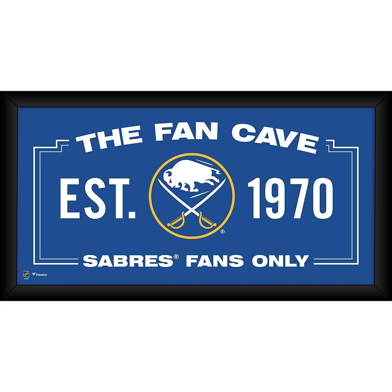 Collage encadré 10" x 20" des Buffalo Sabres (2020-présent) Fan Cave