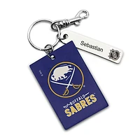 Buffalo Sabres - Coffret cadeau trois pièces en cuir avec étiquette personnalisée