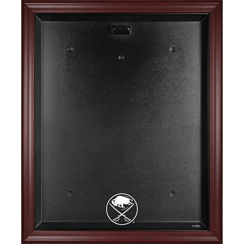 Buffalo Sabres Mahogany Framed (2020-Present) Logo Jersey Display Case