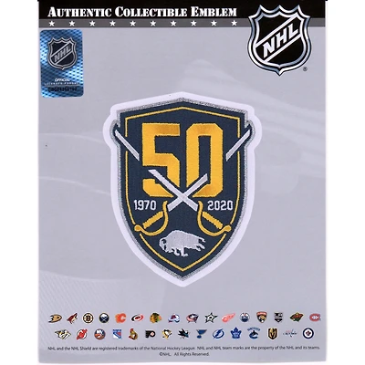 Écusson du maillot commémoratif du 50e anniversaire des Sabres de Buffalo (non signé)