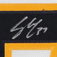 Casey Mittelstadt Buffalo Sabres Autographed White Adidas Authentic Jersey with "NHL Debut 3/29/18" Inscription