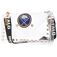 V110695 Sac enveloppe transparent Sabres avec logo en cristal ACCLUGCBD