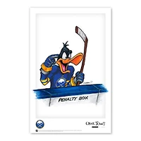 Daffy Duck Buffalo Sabres 11"x 17" Looney Tunes affiche imprimée