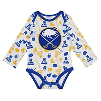 Body à manches longues pour bébé White Buffalo Sabres Quick Learn