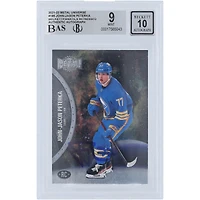 JJ Peterka Buffalo Sabres Autographed 2021-22 Skybox Metal Universe #186 Beckett Fanatics Witnessed Authenticated 9/10 Rookie Card