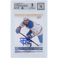 JJ Peterka Buffalo Sabres Autographed 2021-22 Upper Deck Extended Series 06-07 Retro YG #T-81 Beckett Fanatics Witnessed Authenticated 9/10 Rookie Card