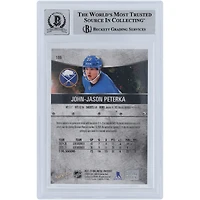 JJ Peterka Buffalo Sabres Autographed 2021-22 Upper Deck Skybox Metal Universe #186 Beckett Fanatics Witnessed Authenticated 10 Rookie Card