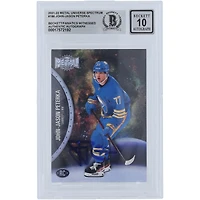 JJ Peterka Buffalo Sabres Autographed 2021-22 Upper Deck Skybox Metal Universe Spectrum #186 Beckett Fanatics Witnessed Authenticated 10 Rookie Card