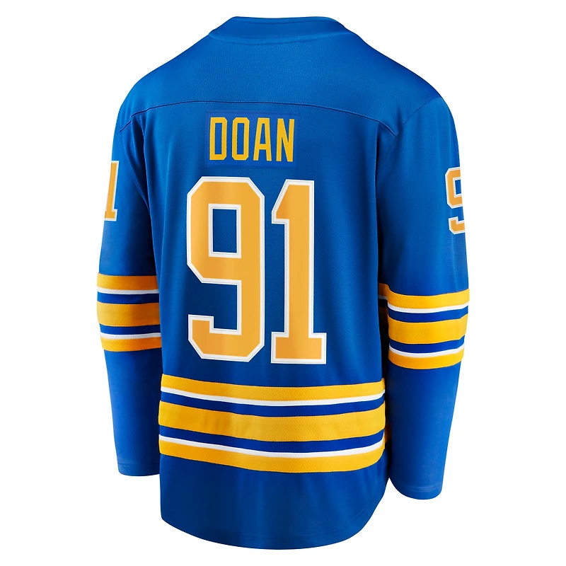 Men's Fanatics Josh Doan Royal Buffalo Sabres Home Premier Breakaway Player Jersey