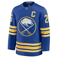 Men's Fanatics Rasmus Dahlin Royal Buffalo Sabres Premium Jersey with Captain's Patch