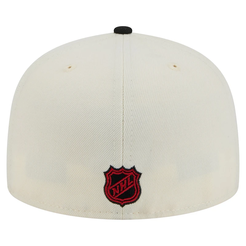 Casquette ajustée bicolore chromée 59FIFTY des Sabres de Buffalo New Era pour homme