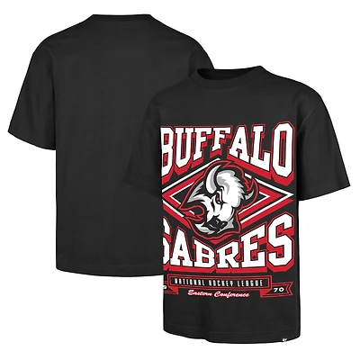 Men's '47 Black Buffalo Sabres Foundation Heater T-Shirt