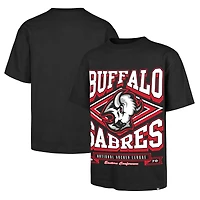Men's '47 Black Buffalo Sabres Foundation Heater T-Shirt