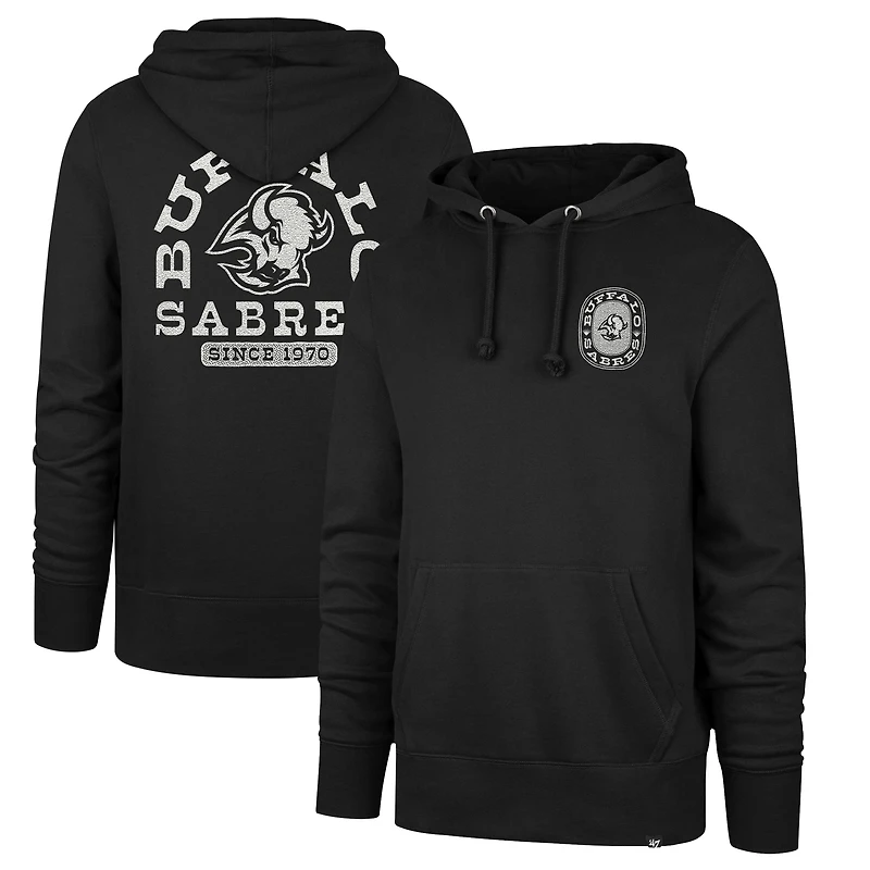 Men's '47 Black Buffalo Sabres Franklin Carry-On Hoodie