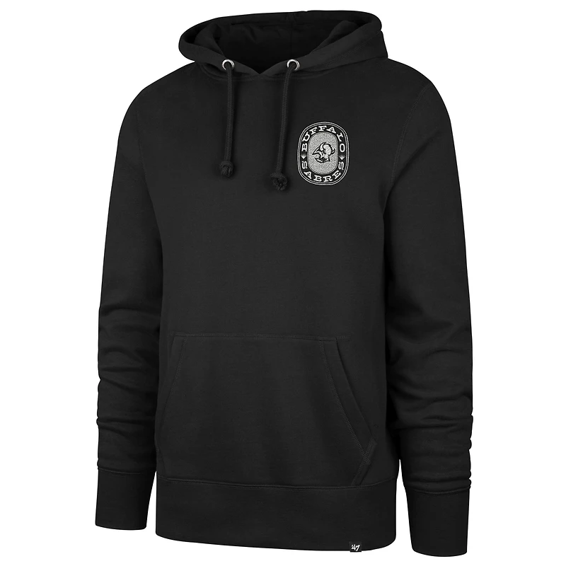 Men's '47 Black Buffalo Sabres Franklin Carry-On Hoodie