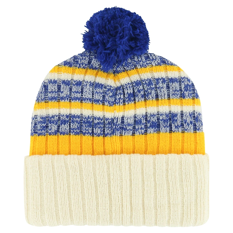 Bonnet en tricot à revers Tavern '47 crème Buffalo Sabres pour hommes avec pompon