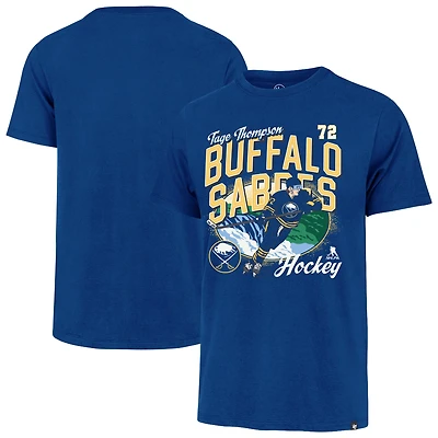 Men's '47 Tage Thompson Royal Buffalo Sabres City Name & Number T-Shirt