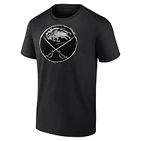 Men's  Black Buffalo Sabres Iced Out T-Shirt