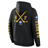 Men's Fanatics Black Buffalo Sabres Big City Legacy Fleece Pullover Hoodie