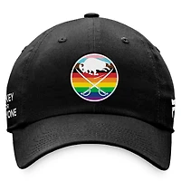 Men's Fanatics Black Buffalo Sabres Team Logo Pride Adjustable Hat