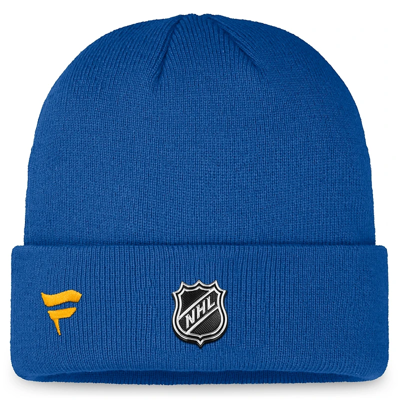 Men's Fanatics Blue Buffalo Sabres Authentic Pro Training Camp Cuffed Knit Hat