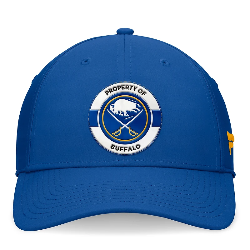 Casquette flexible bleue Buffalo Sabres Authentic Pro Training Camp pour hommes