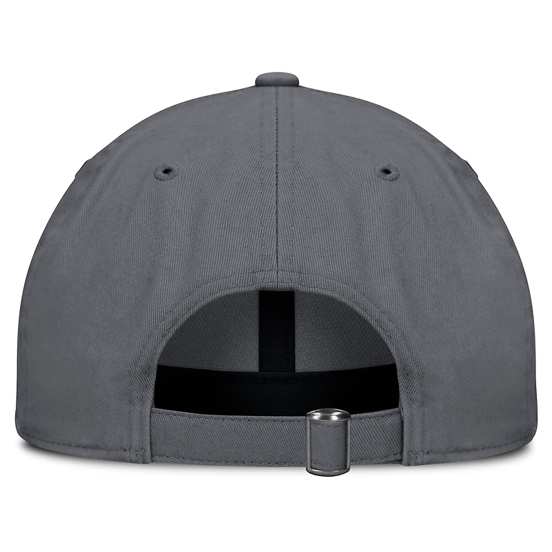 Casquette ajustable délavée pour hommes Fanatics Charcoal Buffalo Sabres