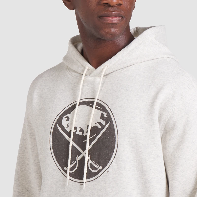 Sweat à capuche enfiler Fanatics Cream Buffalo Sabres pour hommes fabriqué au Canada