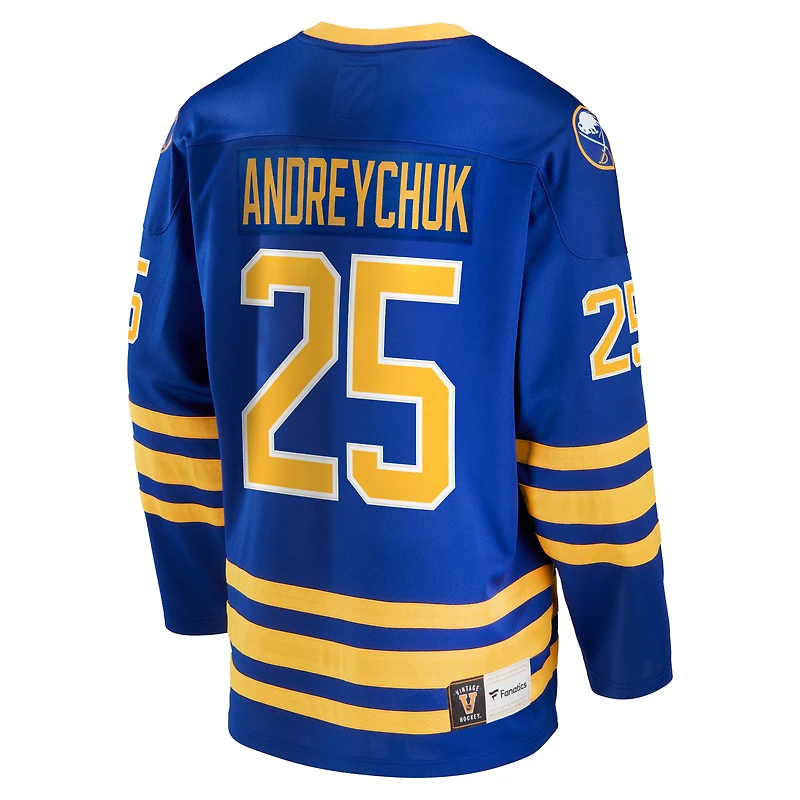 Men's Fanatics Dave Andreychuk Royal Buffalo Sabres Breakaway Retired Player Jersey